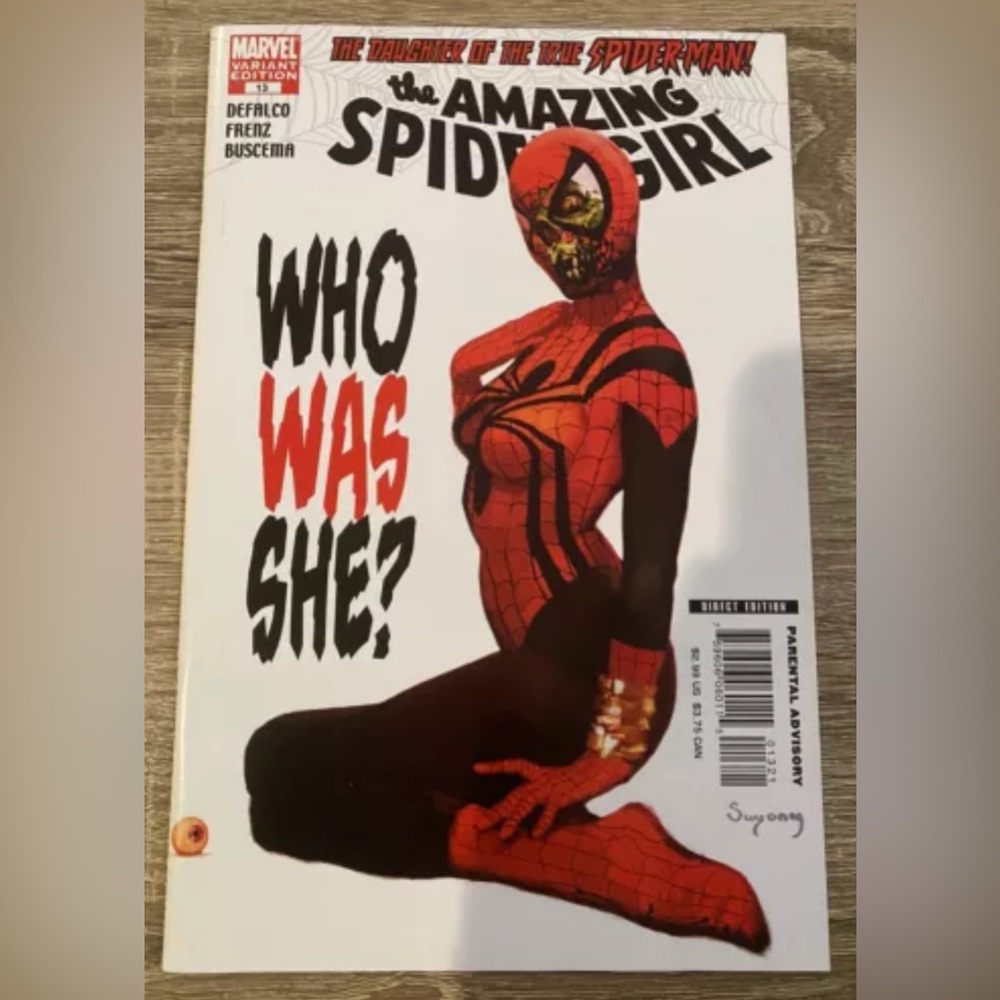 AMAZING SPIDER-GIRL #13 (2007) Arthur Suydam Zombie Variant Cover Marvel